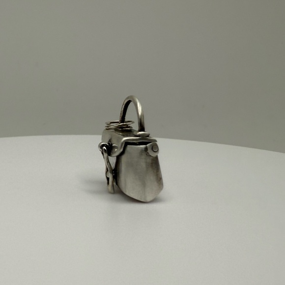 Vintage Sterling Silver Handbag Purse Charm 925 - Picture 2 of 10